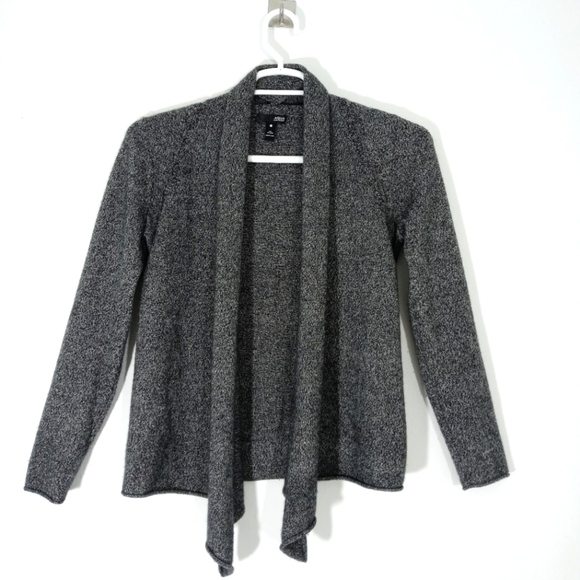 Aqua Cashmere Heathered‎ Open Front Knit Long Sleeve Cardigan - Picture 1 of 3